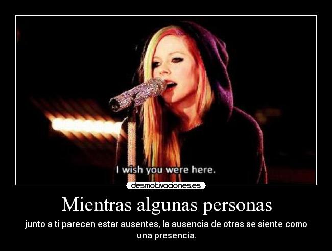 Mientras algunas personas -