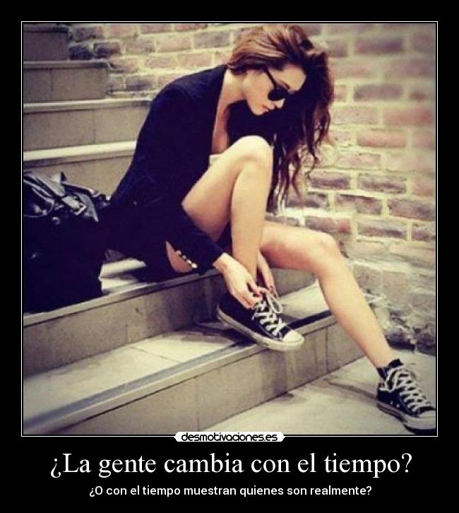 ¿La gente cambia con el tiempo? -