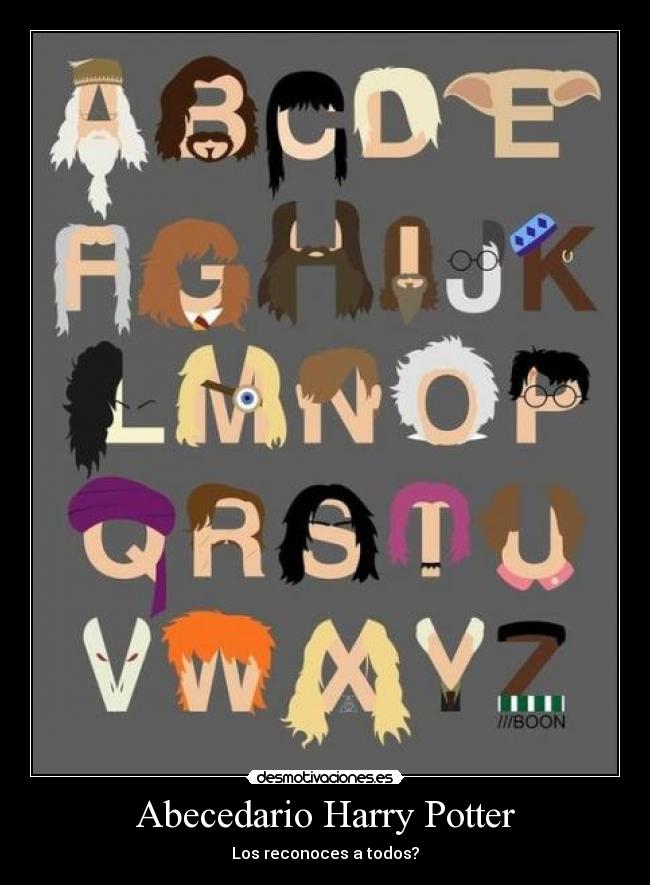 Abecedario Harry Potter -