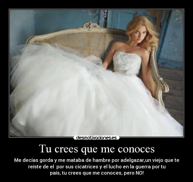Tu crees que me conoces -
