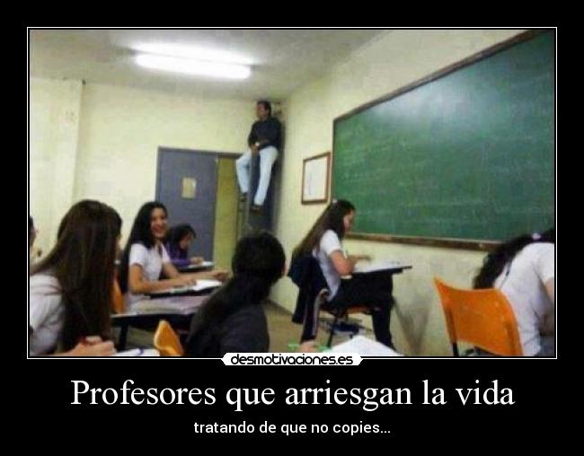 Profesores que arriesgan la vida -