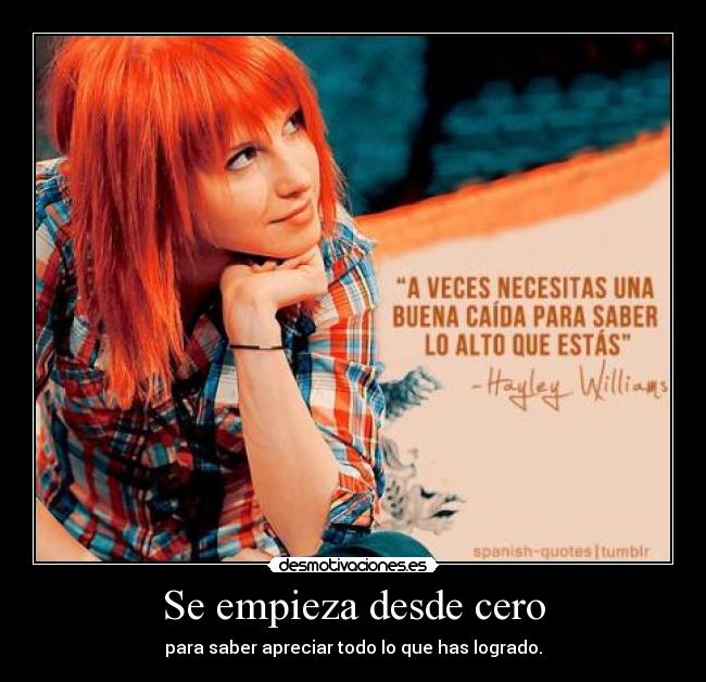 Se empieza desde cero -