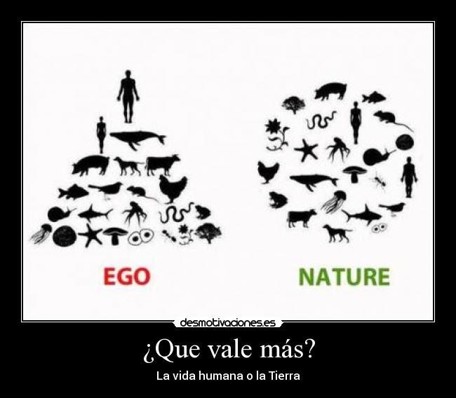 ¿Que vale más? - La vida humana o la Tierra