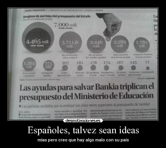 Españoles, talvez sean ideas -