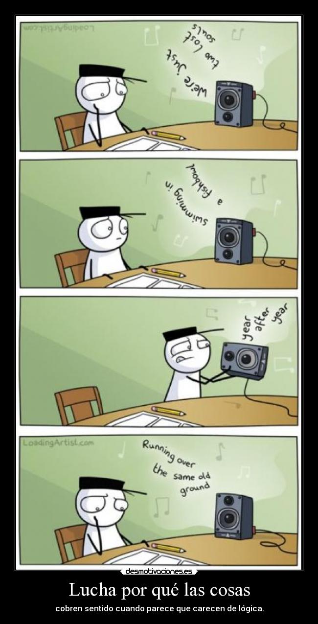 Lucha por qué las cosas -