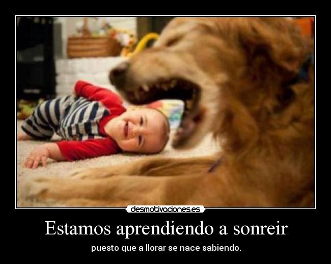 Estamos aprendiendo a sonreir -