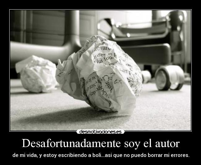 Desafortunadamente soy el autor - 