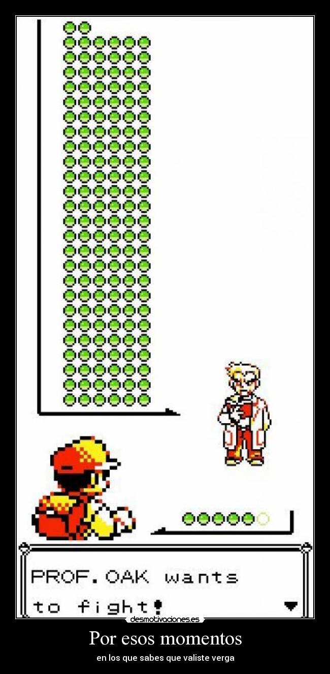 Por esos momentos - en los que sabes que valiste verga