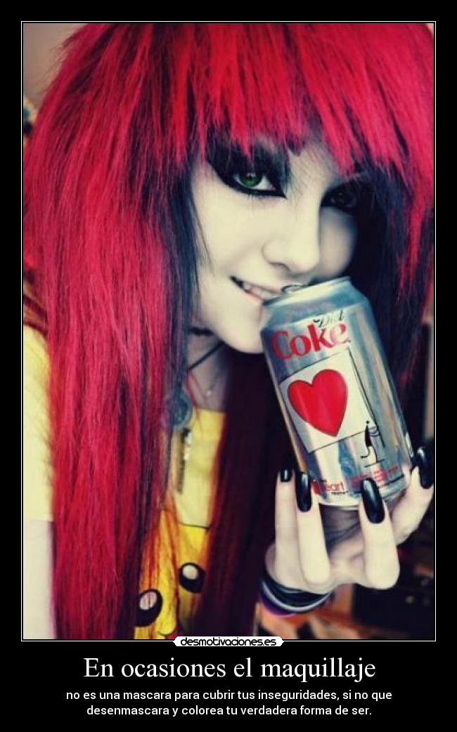En ocasiones el maquillaje -