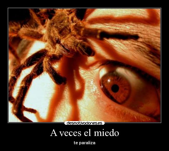 A veces el miedo - te paraliza