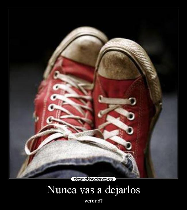 Nunca vas a dejarlos -