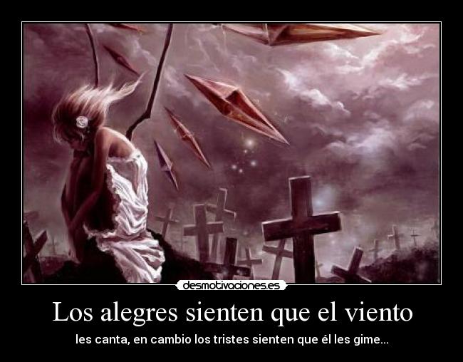Los alegres sienten que el viento -