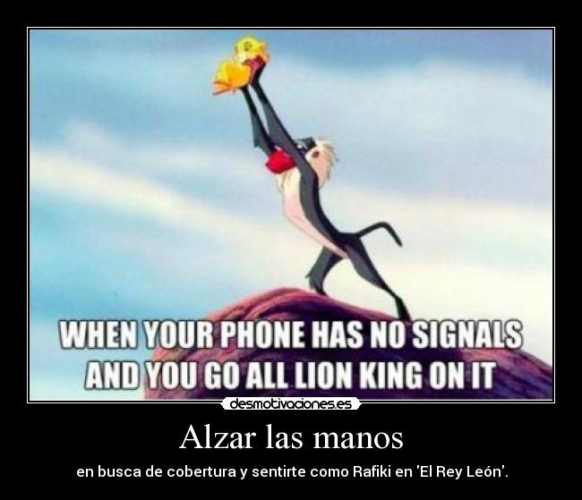 Alzar las manos - 