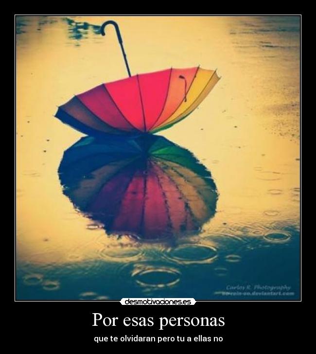 Por esas personas -