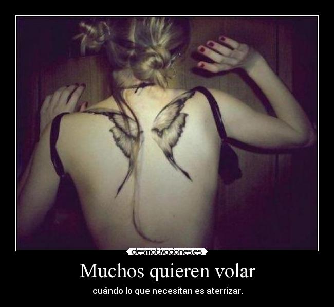 Muchos quieren volar -