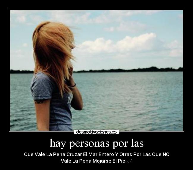 hay personas por las -