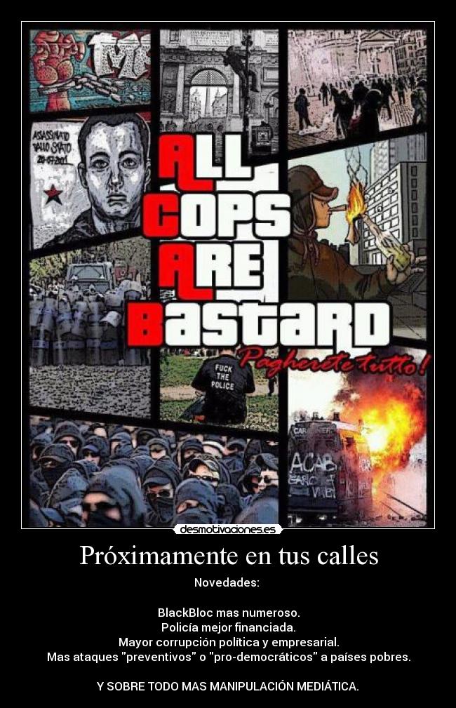 Próximamente en tus calles -