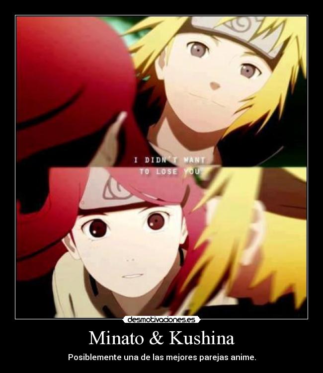 Minato & Kushina - Posiblemente una de las mejores parejas anime.