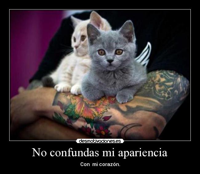 No confundas mi apariencia -
