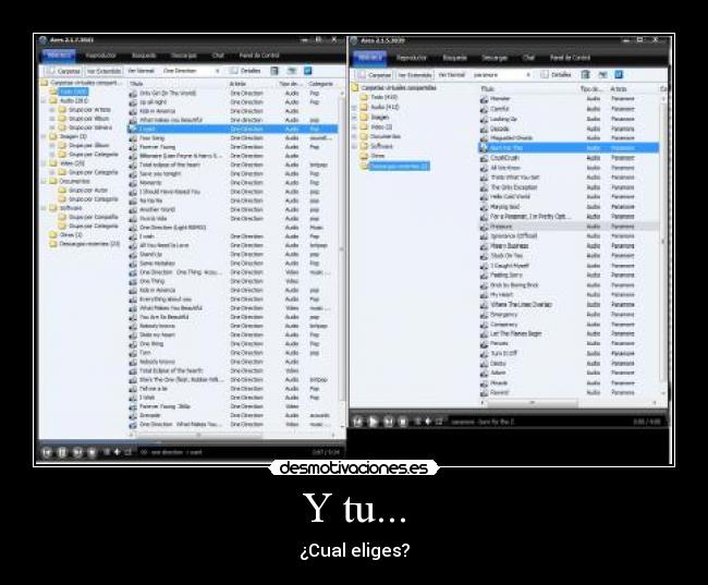 Y tu... - ¿Cual eliges?