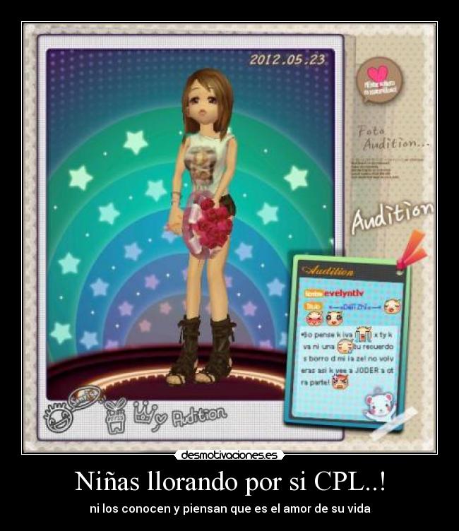 Niñas llorando por si CPL..! - ni los conocen y piensan que es el amor de su vida