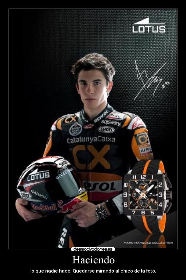 Haciendo - lo que nadie hace, Quedarse mirando al chico de la foto.