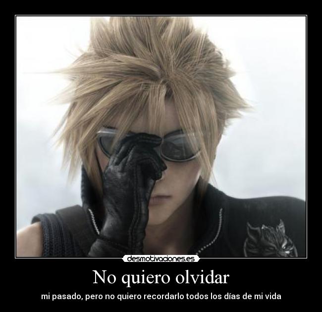 No quiero olvidar -