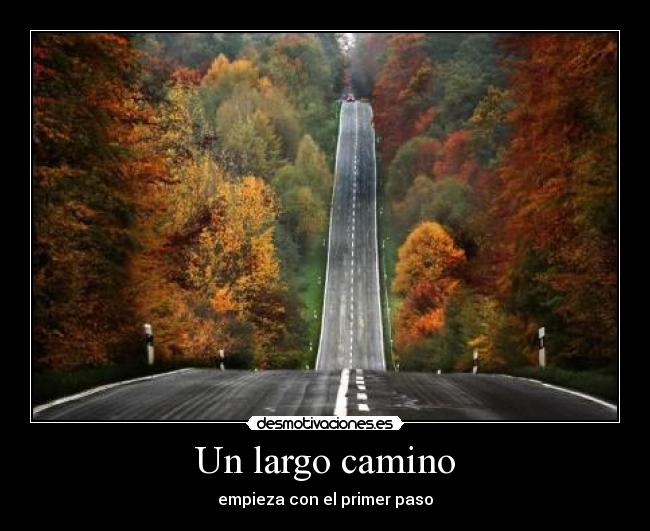 carteles largo camino desmotivaciones