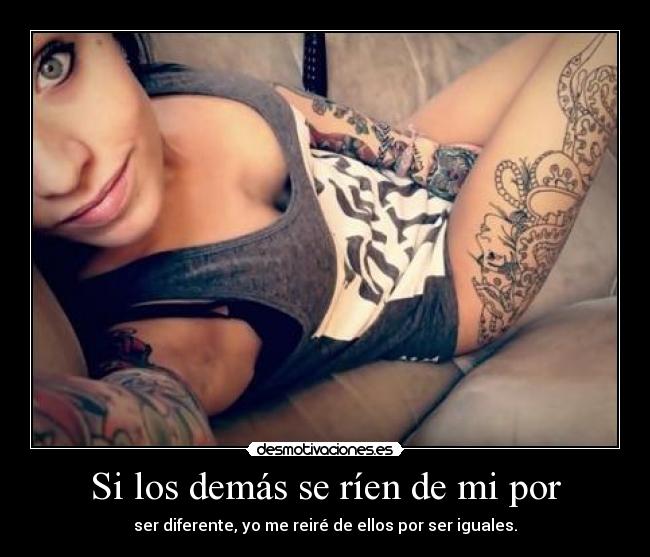 Si los demás se ríen de mi por -