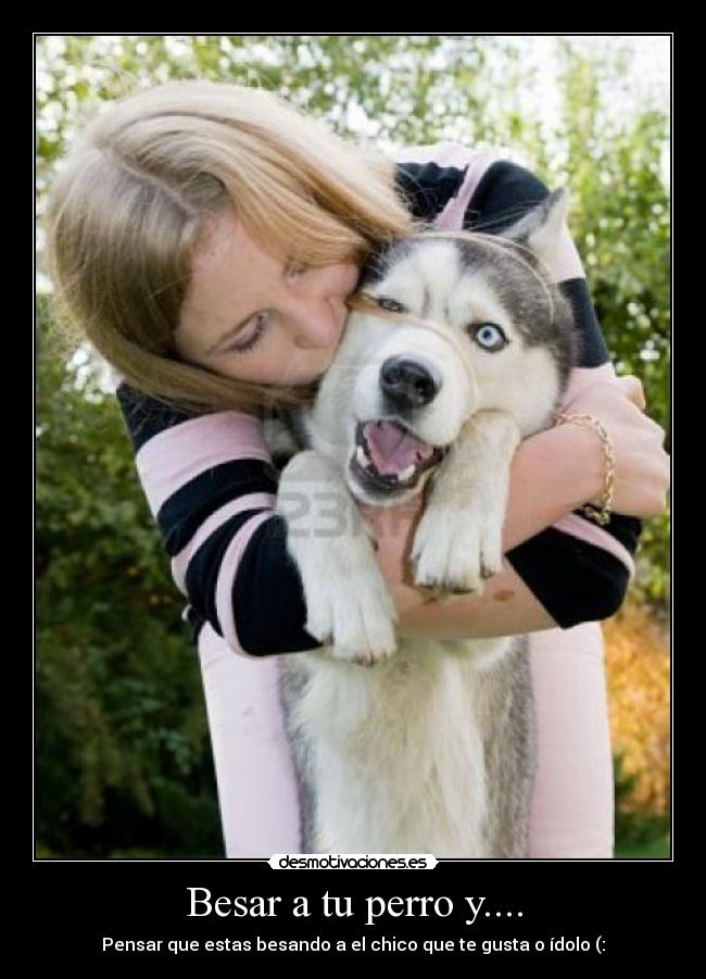 Besar a tu perro y.... -
