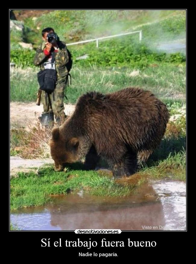 Sí el trabajo fuera bueno -