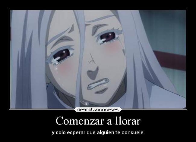 carteles llorar raptorhunters shiro deadman wonderland anime manga siempre desmotivaciones