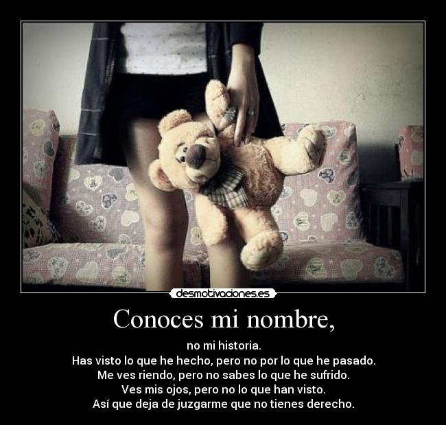 Conoces mi nombre, - 