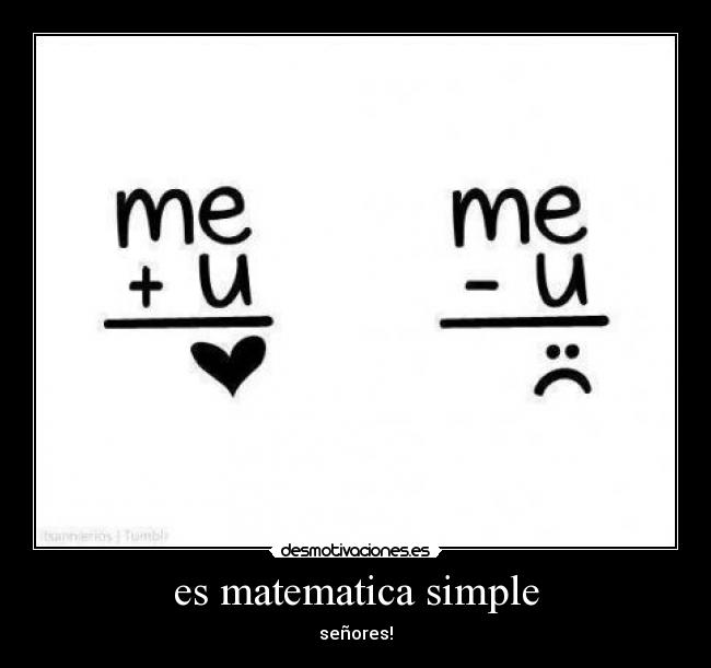 es matematica simple -