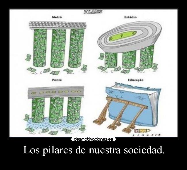 Los pilares de nuestra sociedad. -