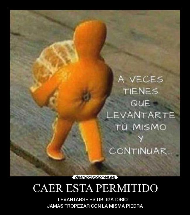 CAER ESTA PERMITIDO -