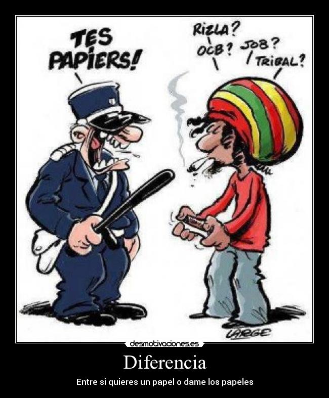 Diferencia - Entre si quieres un papel o dame los papeles