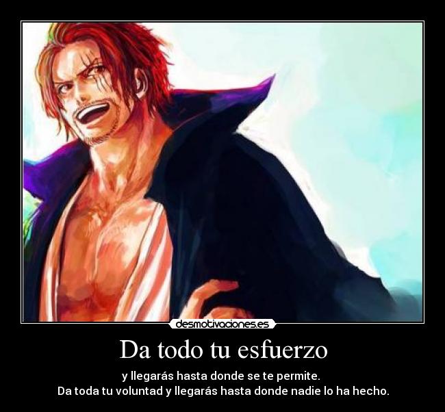 carteles one piece shanks harukaze desmotivaciones