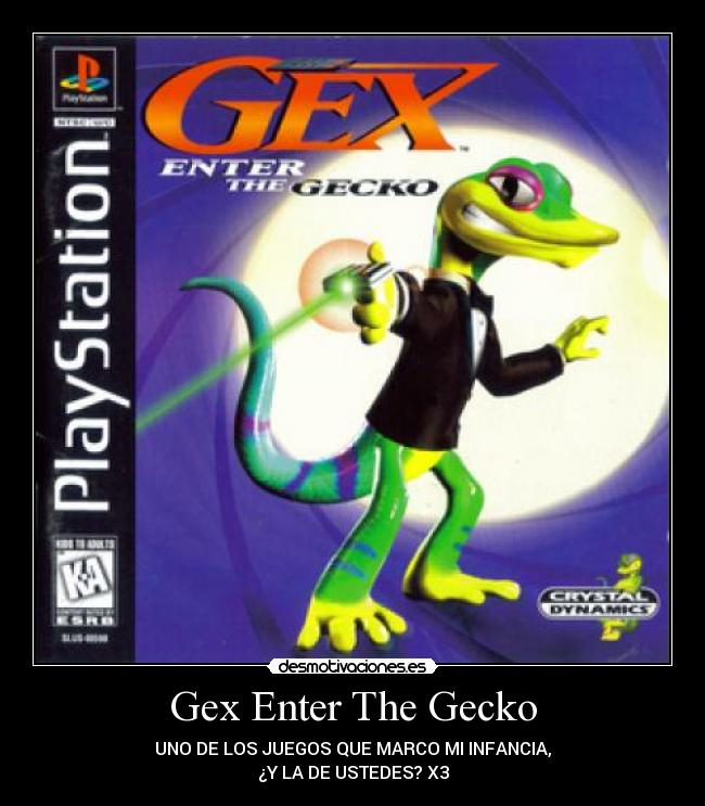 Gex Enter The Gecko - UNO DE LOS JUEGOS QUE MARCO MI INFANCIA,
¿Y LA DE USTEDES? X3