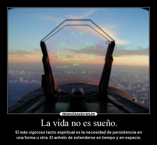 La vida no es sueño. -