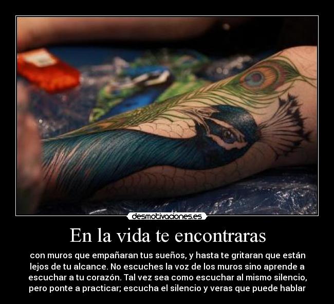 En la vida te encontraras -