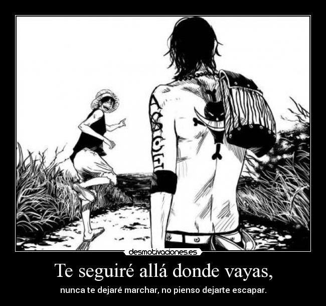 carteles one piece luffy ace desmotivaciones