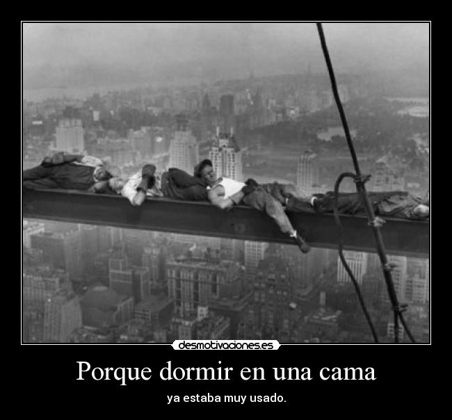 Porque dormir en una cama -