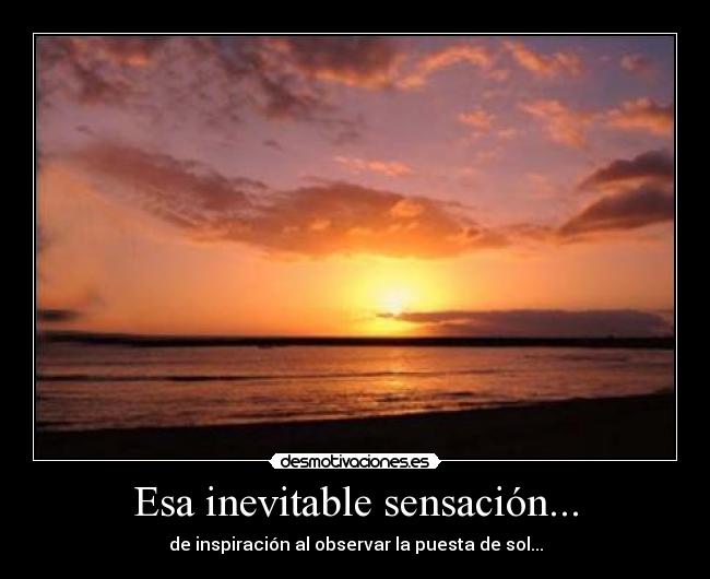 Esa inevitable sensación... - 