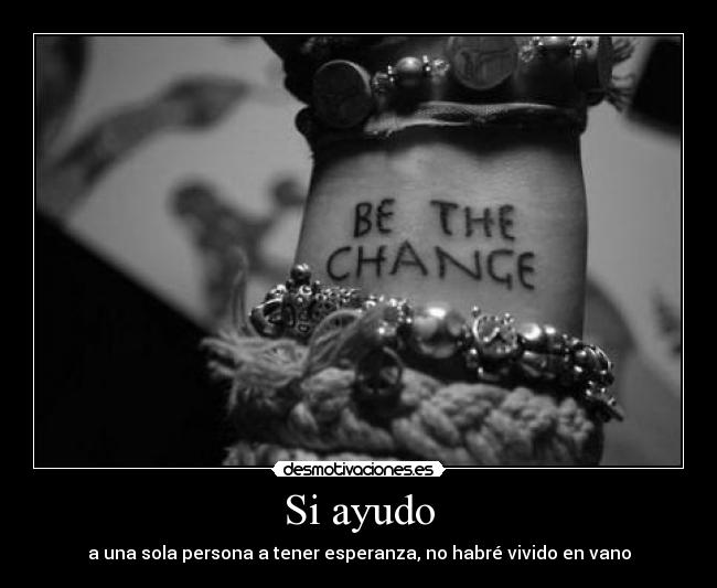 Si ayudo -