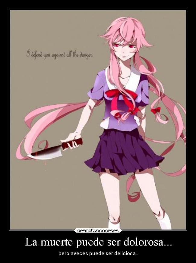 La muerte puede ser dolorosa... - pero aveces puede ser deliciosa..