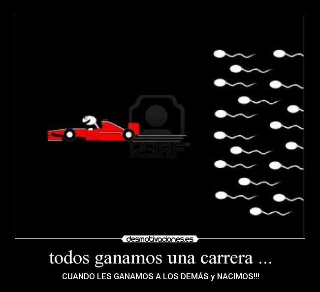 carteles espermatozoides desmotivaciones