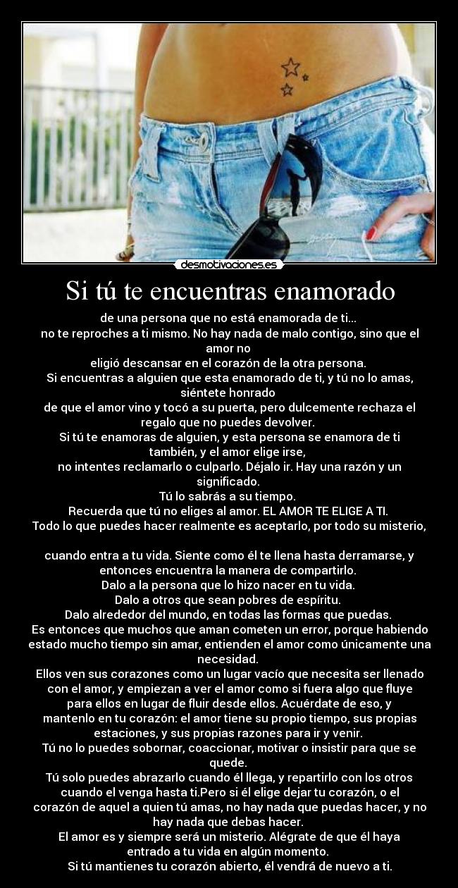Si tú te encuentras enamorado - 