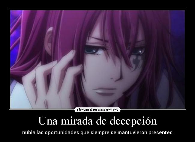 Una mirada de decepción - nubla las oportunidades que siempre se mantuvieron presentes.