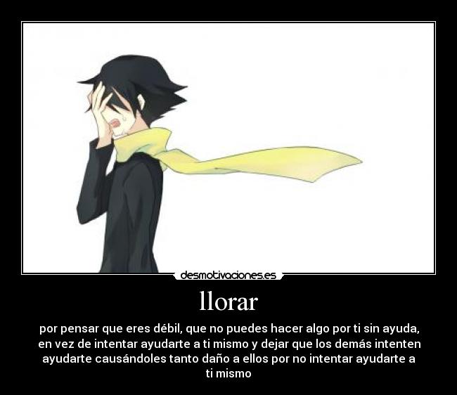 carteles llorar mirai nikki desmotivaciones